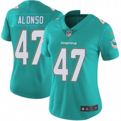 Womens Nike Miami Dolphins 47 Kiko Alonso Elite Aqua Green Team Color NFL Jersey