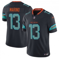 Youth Miami Dolphins 13 Dan Marino Black 2025 F U S E   Rivalries Vapor Limited Stitched Football Jersey