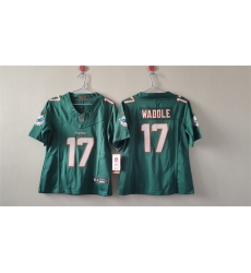 Youth Miami Dolphins 17 Jaylen Waddle Aqua 2023 F U S E Vapor Limited Stitched Football Jersey