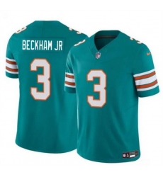 Youth Miami Dolphins 3 Odell Beckham Jr Aqua 2023 F U S E Alternate Vapor Limited Stitched Football Jersey