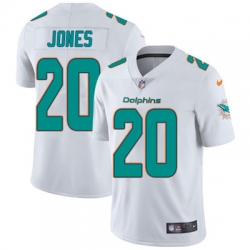 Youth Nike Dolphins #20 Reshad Jones White Stitched NFL Vapor Untouchable Limited Jersey