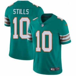 Youth Nike Miami Dolphins 10 Kenny Stills Elite Aqua Green Alternate NFL Jersey