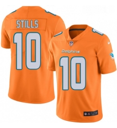 Youth Nike Miami Dolphins 10 Kenny Stills Limited Orange Rush Vapor Untouchable NFL Jersey