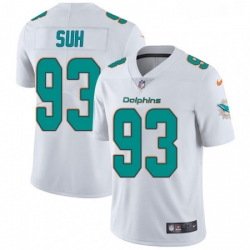 Youth Nike Miami Dolphins 93 Ndamukong Suh Elite White NFL Jersey