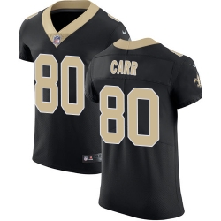 Elite Nike Black Mens Austin Carr Home Jersey NFL 80 New Orleans Saints Vapor Untouchable