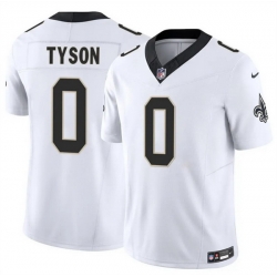 Men New Orleans Saints  0 Jordyn Tyson White 2026 F U S E Vapor Limited Stitched Football Jersey