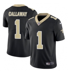 Men New Orleans Saints 1 Marquez Callaway 2021 Black Vapor Untouchable Limited Stitched Jersey