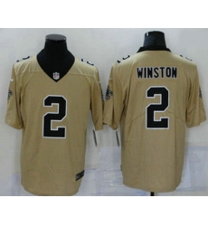 Men New Orleans Saints 2 Jameis Winston Gold 2019 Inverted Legend Stitched NFL Nike Limited Jersey