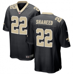 Men New Orleans Saints 22 Rashid Shaheed Black Stitched Football Game Jersey