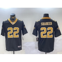 Men New Orleans Saints 22 Rashid Shaheed Black Vapor Limited Stitched Football Jersey