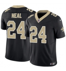 Men New Orleans Saints 24 Devin Neal Black 2025 F U S E Vapor Limited Stitched Football Jersey