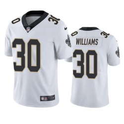 Men New Orleans Saints 30 Jamaal Williams White Vapor Untouchable Stitched Football Jersey
