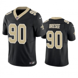 Men New Orleans Saints 90 Bryan Bresee Black 2023 F U S E  Vapor Untouchable Limited Stitched Jersey