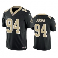 Men New Orleans Saints 94 Cameron Jordan Black 2023 F.U.S.E. Vapor Untouchable Limited Stitched Jersey