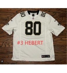 Men Saints #3 HEBERT White Throwback Sttiched Jersey Men Saints #3 HEBERT White Throwback Sttiched Jersey