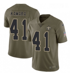 Mens Nike New Orleans Saints 41 Alvin Kamara Limited Olive 2017 Salute to Service NFL Jersey