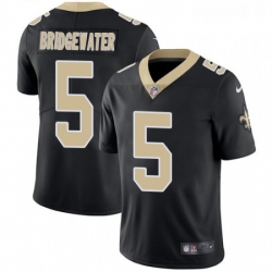 Mens Nike New Orleans Saints 5 Teddy Bridgewater Black Team Color Vapor Untouchable Limited Player NFL Jersey