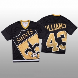 NFL New Orleans Saints 43 Marcus Williams Black Men Mitchell  26 Nell Big Face Fashion Limited NFL Jersey