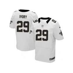 Nike New Orleans Saints 29 Chris Ivory White Elite NFL Jersey