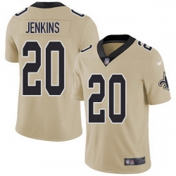 Nike Saints 20 Janoris Jenkins Gold Men Stitched NFL Limited Inverted Legend Jersey