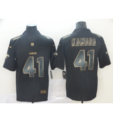 Nike Saints 41 Alvin Kamara Black Gold Vapor Untouchable Limited Jersey
