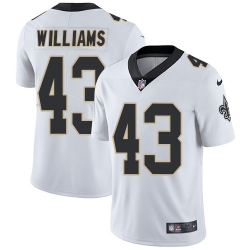 Nike Saints #43 Marcus Williams White Mens Stitched NFL Vapor Untouchable Limited Jersey