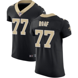 Nike Saints #77 Willie Roaf Black Team Color Mens Stitched NFL Vapor Untouchable Elite Jersey