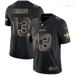 Saints 13 Michael Thomas Black Gold Vapor Untouchable Limited Jersey