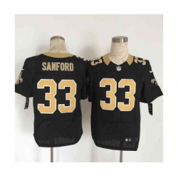 nike nfl jerseys new orleans saints 33 sanford black[Elite][sanford]