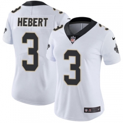 Nike Saints #3 Bobby Hebert White Womens Stitched NFL Vapor Untouchable Limited Jersey