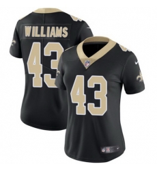 Women Nike Saints 43 Marcus Williams Black Women Vapor Untouchable Limited Jersey