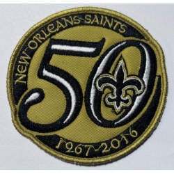 Saints 50 Anniversary Patch Biaog