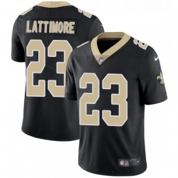 Youth Nike New Orleans Saints 23 Marshon Lattimore Black Team Color Vapor Untouchable Limited Player NFL Jersey