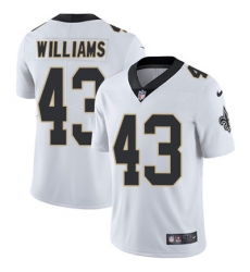 Youth Nike Saints #43 Marcus Williams White Stitched NFL Vapor Untouchable Limited Jersey