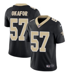 Youth Nike Saints #57 Alex Okafor Black Team Color Stitched NFL Vapor Untouchable Limited Jersey