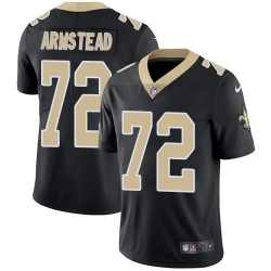 Youth Nike Saints 72 Terron Armstead Black Team Color Stitched NFL Vapor Untouchable Limited Jersey