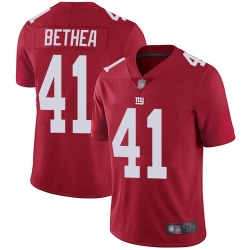 Giants 41 Antoine Bethea Red Alternate Men Stitched Football Vapor Untouchable Limited Jersey