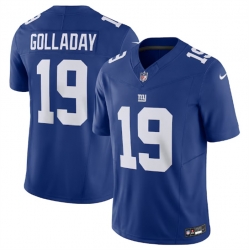Men New York Giants 19 Kenny Golladay Blue 2023 F U S E  Vapor Untouchable Limited Stitched Jersey