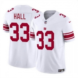 Men New York Giants 33 Hassan Hall White 2023 F U S E  Vapor Untouchable Limited Stitched Jersey