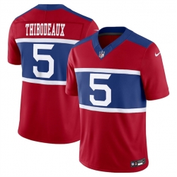 Men New York Giants 5 Kayvon Thibodeaux Century Red Alternate Vapor F U S E  Limited Stitched Football Jersey