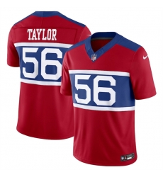 Men New York Giants 56 Lawrence Taylor Century Red Alternate Vapor F U S E  Limited Stitched Football Jersey