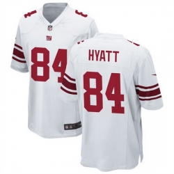 Men New York Giants 84 Jalin Hyatt White Stitched Game Jersey
