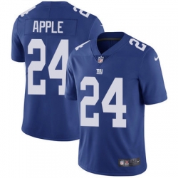 Nike Giants #24 Eli Apple Royal Blue Team Color Mens Stitched NFL Vapor Untouchable Limited Jersey