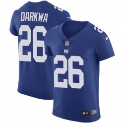 Nike Giants #26 Orleans Darkwa Royal Blue Team Color Mens Stitched NFL Vapor Untouchable Elite Jersey