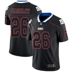 Nike Giants #26 Saquon Barkley Lights Out Black Mens Stitched NFL Limited Rush Jersey