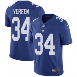 Nike Giants #34 Shane Vereen Royal Blue Team Color Mens Stitched NFL Vapor Untouchable Limited Jersey