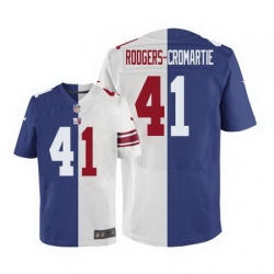 Nike Giants #41 Dominique Rodgers Cromartie Royal Blue White Mens Stitched NFL Elite Split Jersey