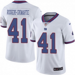 Nike Giants 41 Dominique Rodgers Cromartie White Color Rush Limited Jersey