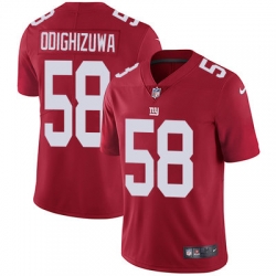 Nike Giants #58 Owa Odighizuwa Red Alternate Mens Stitched NFL Vapor Untouchable Limited Jersey