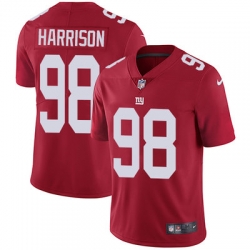 Nike Giants #98 Damon Harrison Red Alternate Mens Stitched NFL Vapor Untouchable Limited Jersey